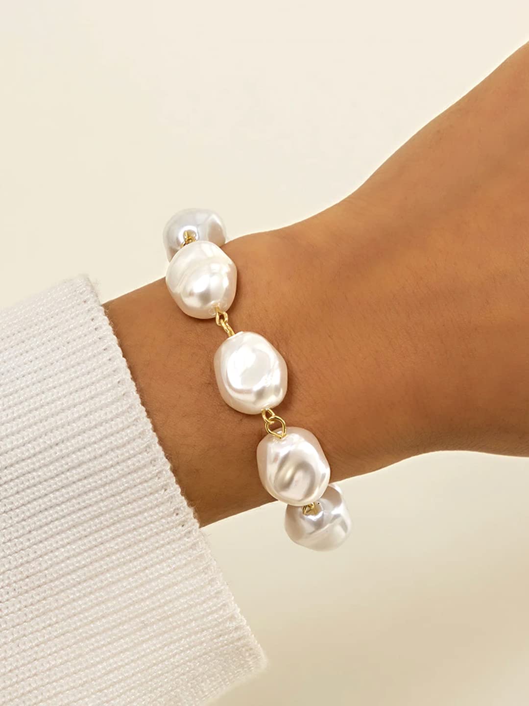 Pearl Bracelet with Pavé Lobster Clasp - Bopies Diamonds & Fine Jewelry